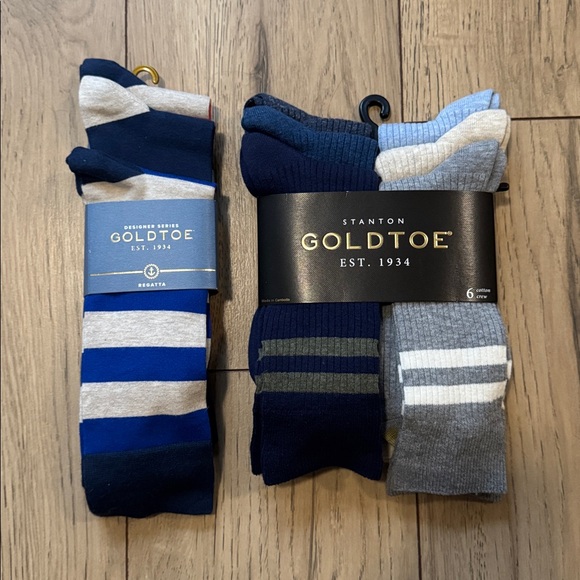 NWT Gold Toe Regatta Designer Series and Stanton Socks Men’s 9 Pairs - Picture 1 of 16